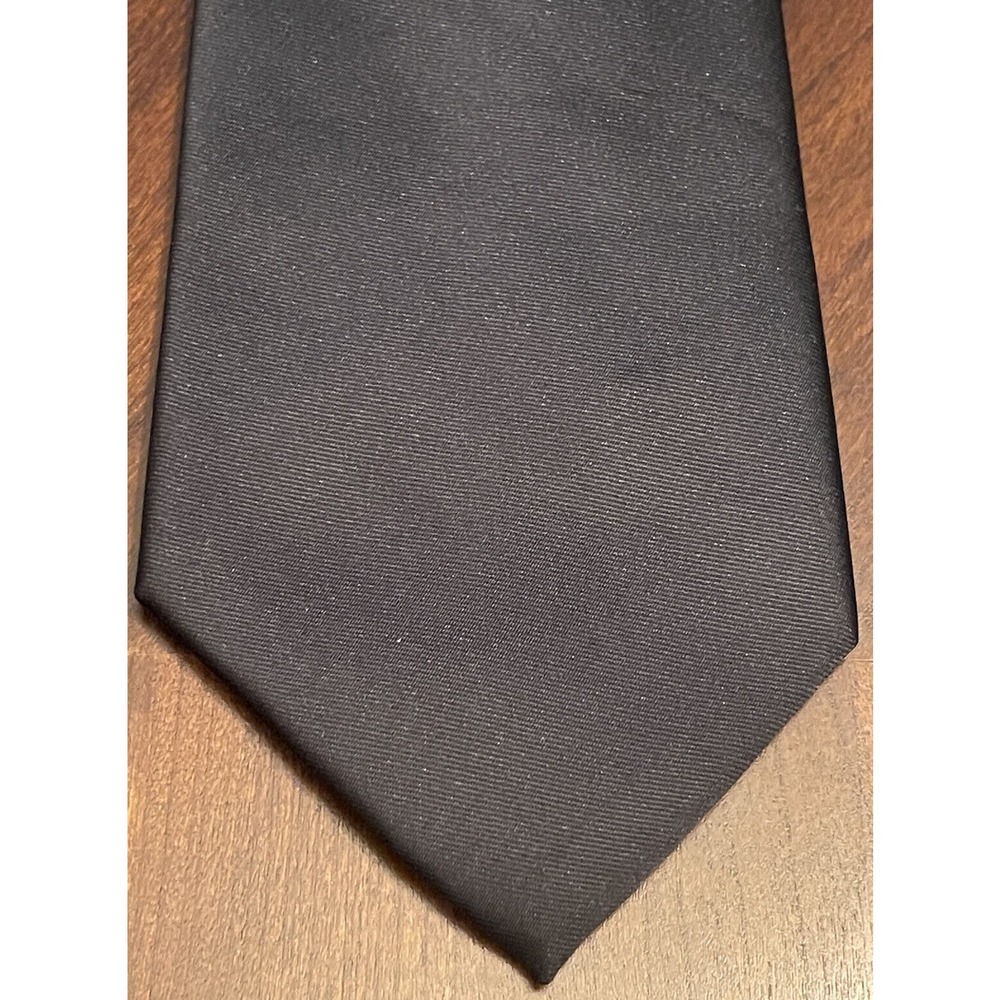 Sparks John Sparks Hand Made Black 100% Polyester Men’s Neck Tie Made In China